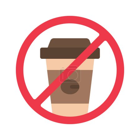 Téléchargez les illustrations : Coffee cup icon, vector illustration simple design - en licence libre de droit