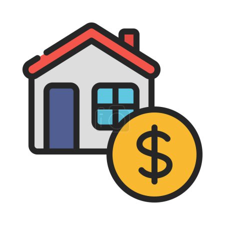 Illustration for Buy House icon, vector illustration - Royalty Free Image