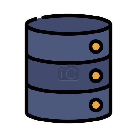 Ilustración de Base de datos icono web vector ilustración - Imagen libre de derechos