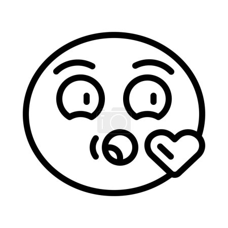 Ilustración de Emoticones icono aislado sobre fondo blanco - Imagen libre de derechos