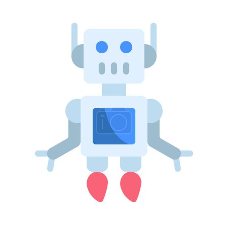 Ilustración de Robot icono de carácter vector ilustración diseño - Imagen libre de derechos