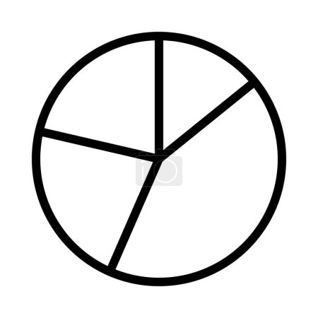Diagramme circulaire isolé sur fond blanc. Concept financier et commercial.