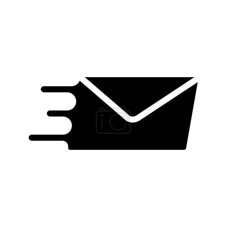 Illustration for Fast Mail Delivery  icon, vector illustration - Royalty Free Image