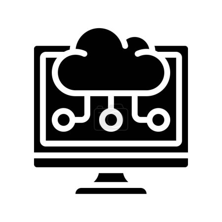 Illustration for Cloud Technologies  Icon, Vector Illustration - Royalty Free Image
