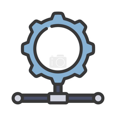 Illustration for Gear machine icon vector illustration graphic design - Royalty Free Image