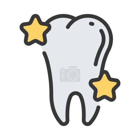Ilustración de Odontología, icono dental, ilustración vectorial - Imagen libre de derechos