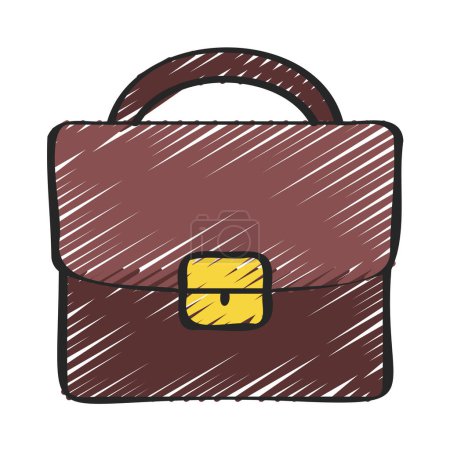 Téléchargez les illustrations : Business Briefcase illustration vectorielle de l'icône web - en licence libre de droit