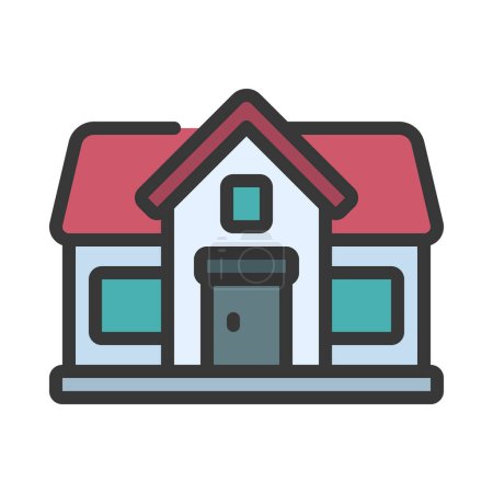 Illustration for House  simple icon vector illustration - Royalty Free Image