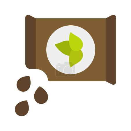 Illustration vectorielle de l'icône web Seed Bag