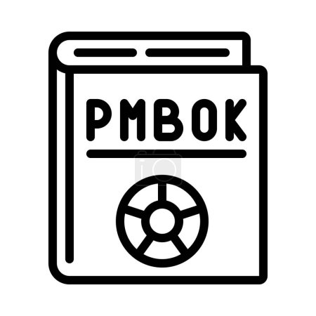 Illustration for PMBOK Book icon, vector illustration - Royalty Free Image