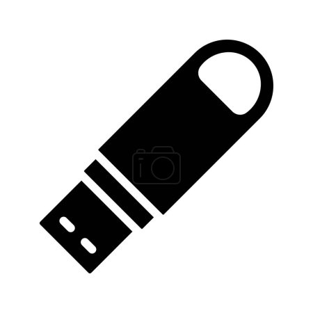 Ilustración de Usb stick icono vector ilustración - Imagen libre de derechos