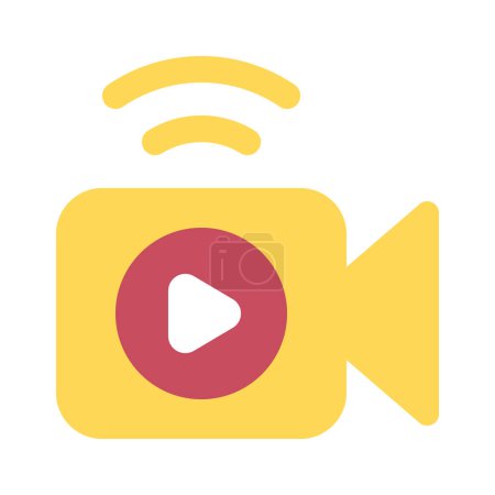 Illustration for Live Streaming icon, vector illustration - Royalty Free Image