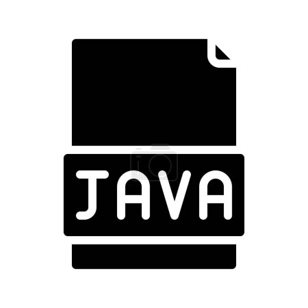 Téléchargez les illustrations : Illustration vectorielle d'icône web Java File - en licence libre de droit