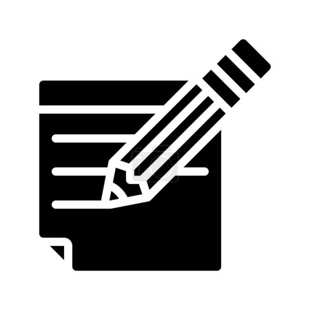Illustration for Write Notes web icon vector illustration - Royalty Free Image