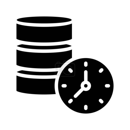Timed Data icon, vector illustration  