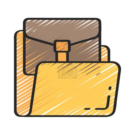 Illustration for Business Folder icon, vector illustration - Royalty Free Image