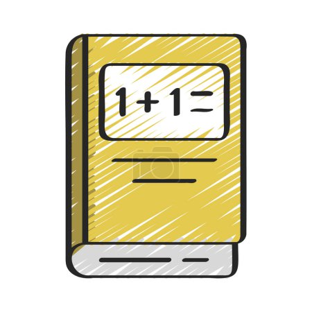 Illustration for Math Book icon, vector illustration - Royalty Free Image