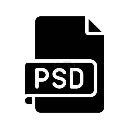 Ilustración de Icono del archivo PSD, ilustración vectorial - Imagen libre de derechos
