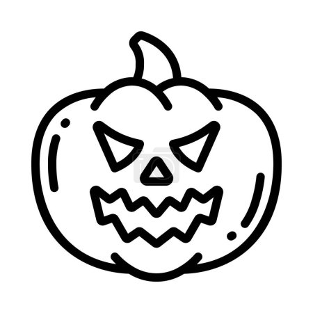 Illustration for Halloween pumpkin icon vector illustration - Royalty Free Image