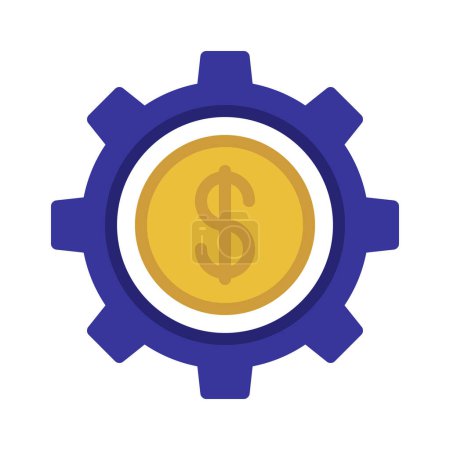 Illustration for Money Management web icon vector illustration - Royalty Free Image