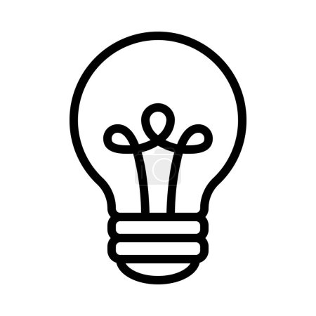 Illustration for Light Bulb icon, vector illustration - Royalty Free Image