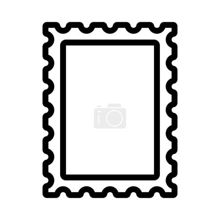Téléchargez les illustrations : Icône du timbre-poste, illustration vectorielle - en licence libre de droit