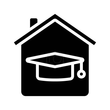 Illustration for Home Education icon, vector illustration - Royalty Free Image