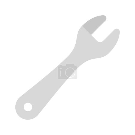 Illustration for Spanner tool  icon, flat style - Royalty Free Image