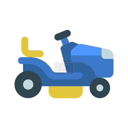 Illustration for Lawn Mowing web icon vector illustration - Royalty Free Image