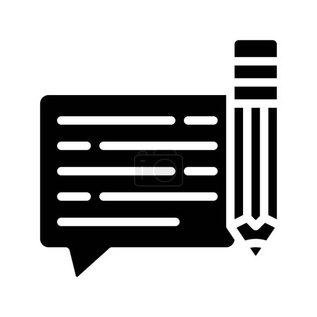 Ilustración de Escribir icono de mensaje, ilustración vectorial - Imagen libre de derechos