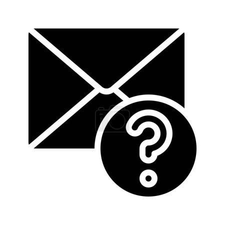 Illustration for Question Email icon, vector illustration - Royalty Free Image