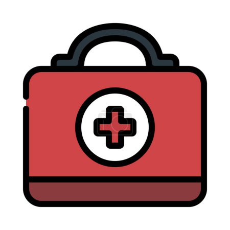 Illustration for First Aid Kit web icon vector illustration - Royalty Free Image