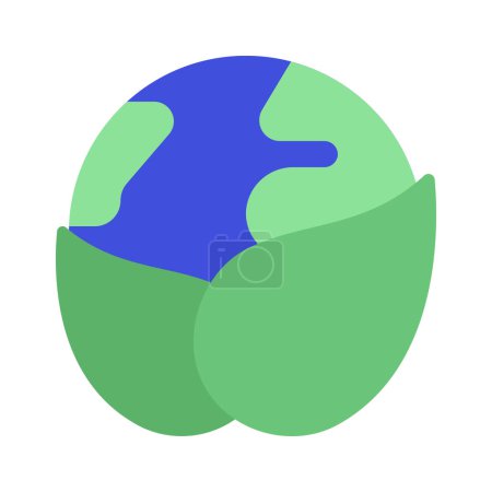 Téléchargez les illustrations : Illustration vectorielle icône web écologique - en licence libre de droit