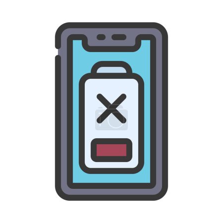 Ilustración de Battery icon, vector illustration simple design - Imagen libre de derechos
