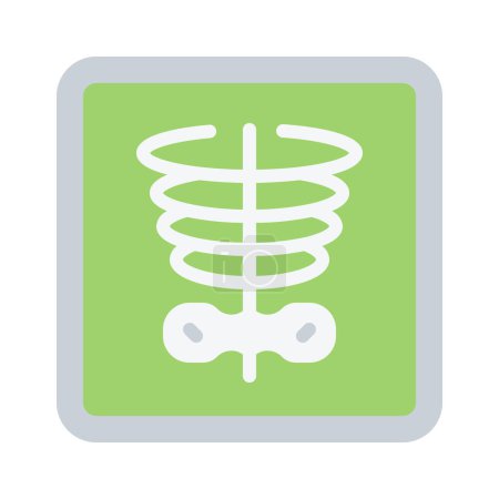 Illustration for X Ray web icon vector illustration - Royalty Free Image