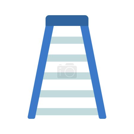 Illustration for Ladder web icon vector illustration - Royalty Free Image