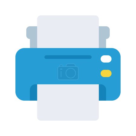 Ilustración de Icono de la impresora, ilustración web simple - Imagen libre de derechos