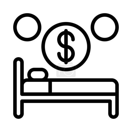 Téléchargez les illustrations : Illustration vectorielle de l'icône web revenu - en licence libre de droit