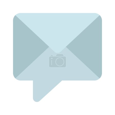 Ilustración de Icono de mensaje de correo, ilustración vectorial - Imagen libre de derechos
