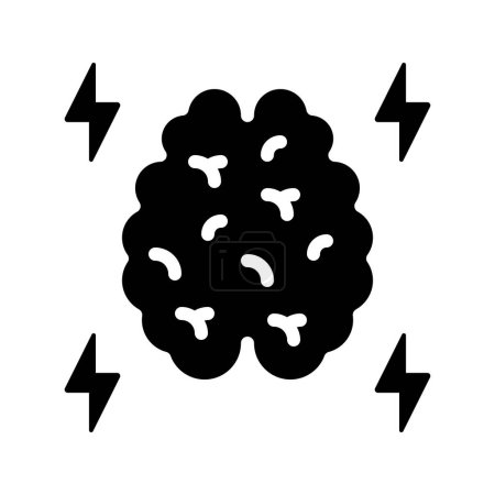 Téléchargez les illustrations : Illustration vectorielle de l'icône web Brain Storm - en licence libre de droit