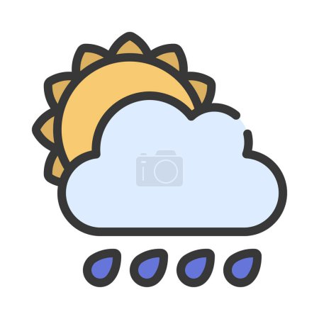 Illustration for Cloud Flowchart Icon, Vector Illustration - Royalty Free Image