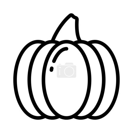 Illustration for Pumpkin  icon, halloween holiday season celebration and holiday theme vector illustration - Royalty Free Image