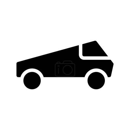 Ilustración de Ilustración de vector de icono de camión eléctrico futurista - Imagen libre de derechos