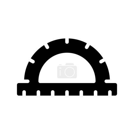 Illustration for Protractor Ruler web icon vector illustration - Royalty Free Image