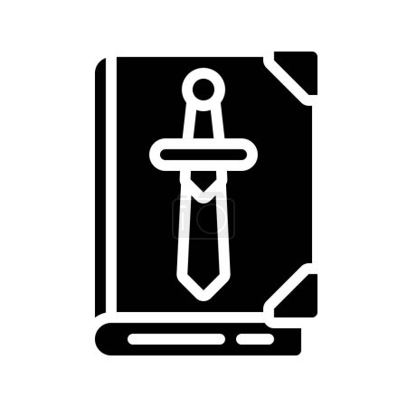 Illustration for Weapon Book icon, vector illustration - Royalty Free Image