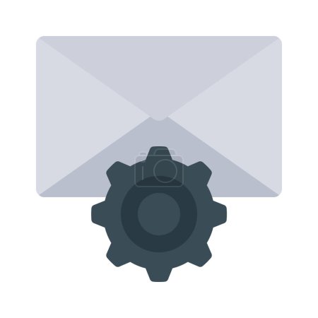 Illustration for Mail Settings icon, vector illustration - Royalty Free Image