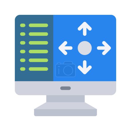 Program Tilt Controls web icon vector illustration