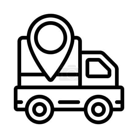 Illustration for Delivery location icon vector illustration - Royalty Free Image