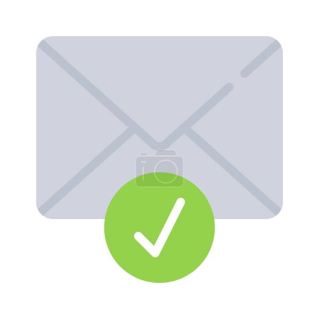 Illustration for Closed Email Icon, Vector Illustration - Royalty Free Image
