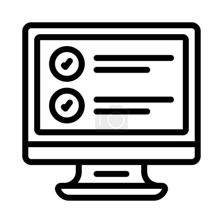 Ilustración de Icono de objetivos informáticos, ilustración vectorial - Imagen libre de derechos